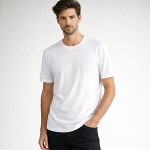 John Smedley White Sea Isle Cotton Tee